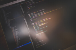 コードを打ってる画面